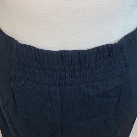 Christian Dior Black Midi Pleated Skirt w/ Pockets EUC Sz 10 Vintage Designer - Picture 5 of 8